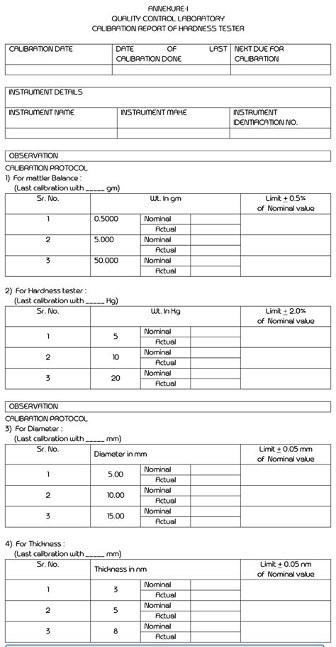 hardness tester calibration sop|sop for hardness tester.